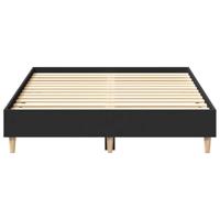 Bedframe zonder matras 135x190 cm spaanplaat zwart - thumbnail