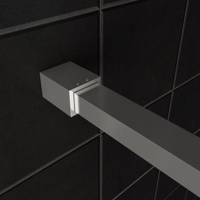 Wiesbaden Slim profielset met stabilisatiestang 120 cm chroom