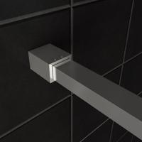 Wiesbaden Slim profielset met stabilisatiestang 120 cm chroom - thumbnail