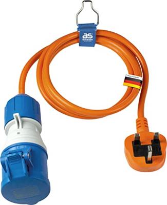AS Schwabe 660486 Stroom Adapterkabel 16 A Oranje 1.5 m H05VV-F 3G 1,5 mm²