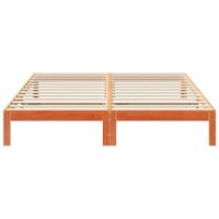 Bedframe zonder matras massief grenenhout wasbruin 180x200 cm - thumbnail