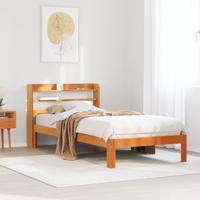 Bedframe zonder matras massief grenenhout wasbruin 180x200 cm - thumbnail