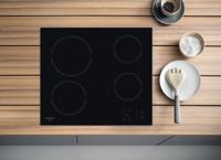 Keramische kookplaat - HOTPOINT - HR631C - 4 branders - 60 cm - Zwart - thumbnail