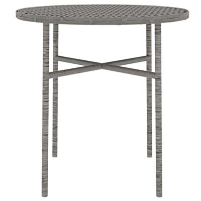 3-delige Tuinset poly rattan grijs