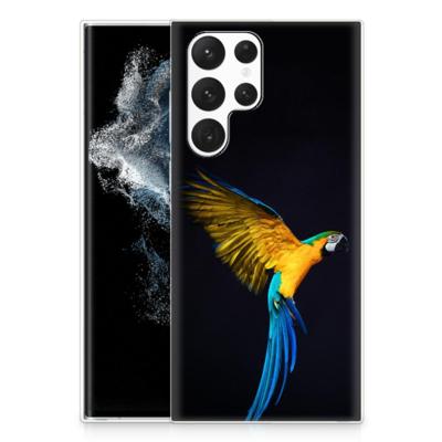 Samsung Galaxy S22 Ultra | TPU Hoesje | Papegaai Samsung Galaxy S22 Ultra | TPU Hoesje | Papegaai