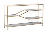 Light & Living Sidetable 'Aino' 140cm, kleur Smoke/Antiek Brons - thumbnail