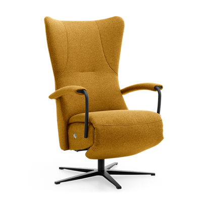 Relaxstoel C-101 Donkergeel Stof Relaxstoel C-101 Donkergeel Stof