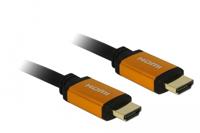 Delock 85726 HDMI-kabel HDMI Aansluitkabel HDMI-A-stekker 0.5 m Zwart, Goud Afgeschermd (drievoudig), Vergulde steekcontacten, 8K UHD - thumbnail