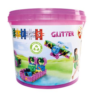 Clics bouwblokken - glitter bouwset 8in1