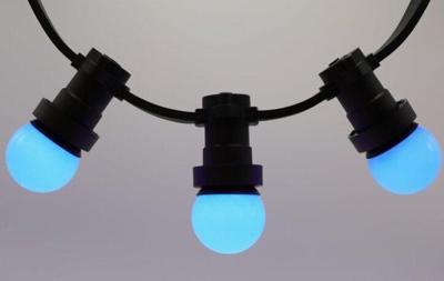 E27 Blauwe LED-lamp 45mm 1W van Polycarbonaat | LVS | Lamp kopen | LVS | Lamp kopen | LVS | Lamp kopen | LVS | Lamp kopen