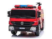 Brandweer Accu Auto, 12 volt elektrische kinderauto met veel accessoires - thumbnail
