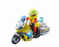 PLAYMOBIL City Life noodmotorfiets met zwaailicht 71205 - thumbnail