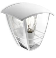 Wandlamp Philips Creek 19,5 cm Wit Metaal Aluminium A+ E27 - thumbnail