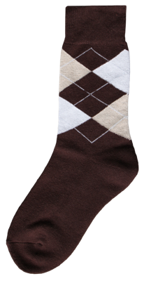Ruitersok bruin/beige/wit 43-46 Ruitersok bruin/beige/wit 43-46