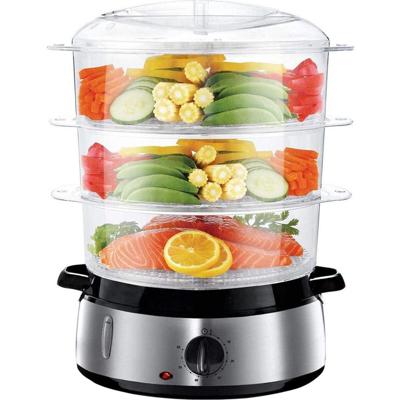 Stoomkoker 9L Zwart/Zilver - Efficiënt en Stijlvol