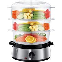 Stoomkoker 9L Zwart/Zilver - Efficiënt en Stijlvol - thumbnail