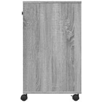Printerkastje met wielen 60x40x68,5 cm grijs sonoma eikenkleur - thumbnail