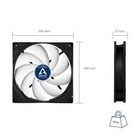 ARCTIC F14 Silent Computer behuizing Ventilator 14 cm Zwart, Wit - thumbnail