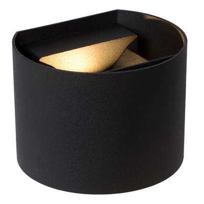 Lucide AXI - Wandspot / Wandlamp Badkamer - LED - 2x3,5W 2700K - IP54 - Verstelbare stralingshoek - Zwart