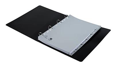 Exacompta tabbladen maandelijks A4, uit PP, 12 tabs, jan-dec, grijs, Frans
