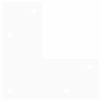 Haarspeld tafelpoten 4 st 20 cm massief staal wit - thumbnail