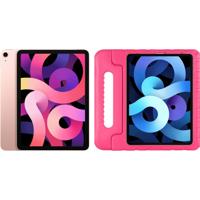 Apple iPad Air (2020) 10.9 inch 64 GB Wifi Roségoud + Just in Case Kinderhoes Roze - thumbnail