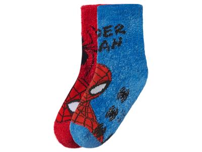 2 Paar kinder sokken (Spiderman/rood/blauw, 27/30)