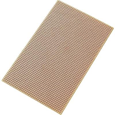 TRU COMPONENTS SU527453 Printplaat Hardpapier (l x b) 16 cm x 10 cm 35 µm Rastermaat 2.54 mm Inhoud 1 stuk(s)