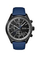 Horlogeband Hugo Boss HB-297-1-34-3048 / HB659302838 Leder Blauw 22mm - thumbnail