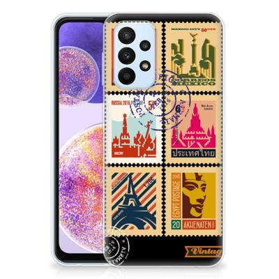 Samsung Galaxy A23 | Silliconen Back Cover | Postzegels