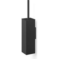 Zack Carvo Toiletborstelhouder - gesloten - wandmontage - zwart 40510 - thumbnail