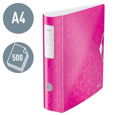 Leitz Ordner 1106 Active WOW DIN A4 Rugbreedte: 82 mm Roze (metallic) 2 beugels 1106-00-23