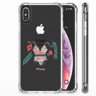 Apple iPhone Xs Max Stevig | Bumper Hoesje | Boho Summer Apple iPhone Xs Max Stevig | Bumper Hoesje | Boho Summer