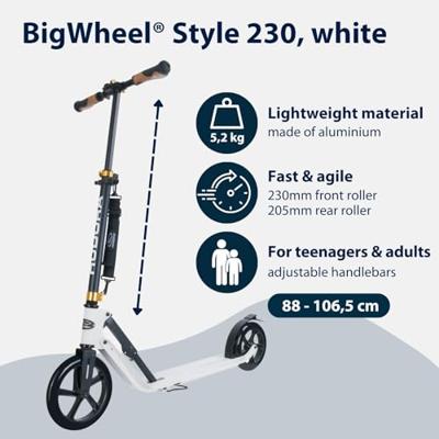Hudora big wheel style 230 step - wit