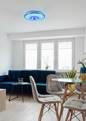 Trio RGB plafondlampRealta met afstandsbediening - R64401005
