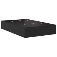 Bedframe Zwart eiken 200 x 120 x 31.5 cm Bewerkt hout - thumbnail