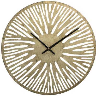 PTMD wandklok derandi goudkleurig 59 cm | 4 stuks