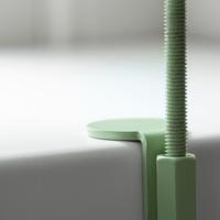 Esschert Design plantenblad met klem rond l groen - thumbnail