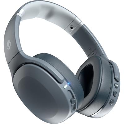 Skullcandy Crusher Evo: draadloze over-ear koptelefoon met microfoon met instelbare Sensory Bass, snelladen en een accuduur van 40 uur – Grijs