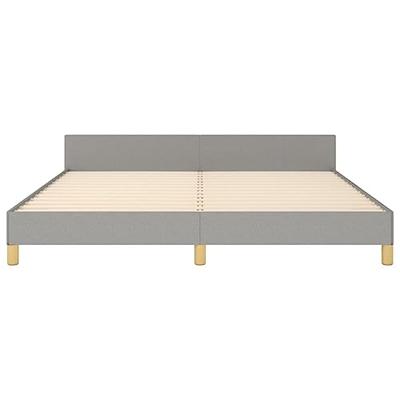 Bedframe zonder matras stof lichtgrijs 160x200 cm Bedframe zonder matras stof lichtgrijs 160x200 cm