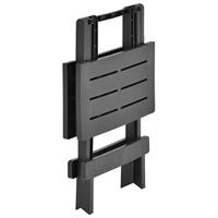 Tuintafel inklapbaar 45x43x50 cm kunststof antraciet - thumbnail