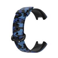 Siliconen band met print - Camouflage blauw - Xiaomi Mi Watch Lite / Redmi Watch - thumbnail