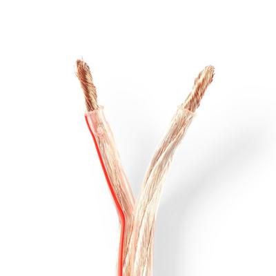 Nedis CAGW6000TR250 Speaker-kabel 2x 6,00 Mm2 25,0 M Folieverpakking Transparant