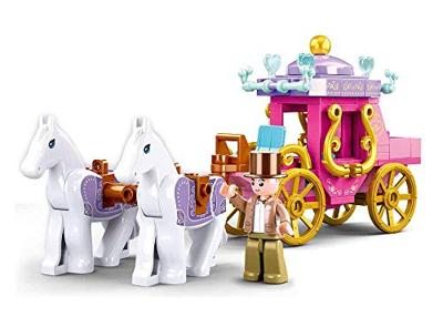 Sluban Girl&apos;s dream koets met 2 paarden (m38-b0872)