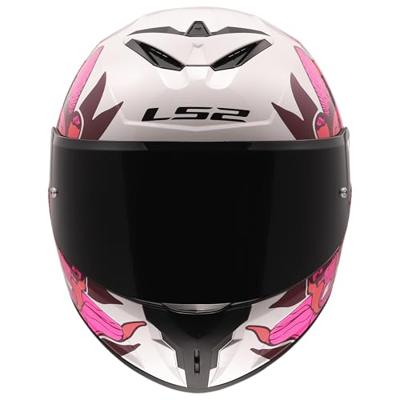 LS2 integraalhelm "ff820 rapid iii poppies" helmets ff820 rapid i poppies ii white/pink s