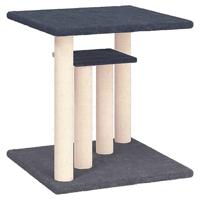 vidaXL Krabpaal met platforms 50 cm donkergrijs, kattentoren, kattenboom, kattenkrabtoren, kattenkrabpaal, kattenspeelmeubel, kattenklimmeubel - thumbnail