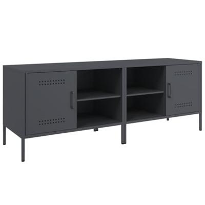 Tv-meubelen 2 st 68x39x50,5 cm staal antracietkleurig