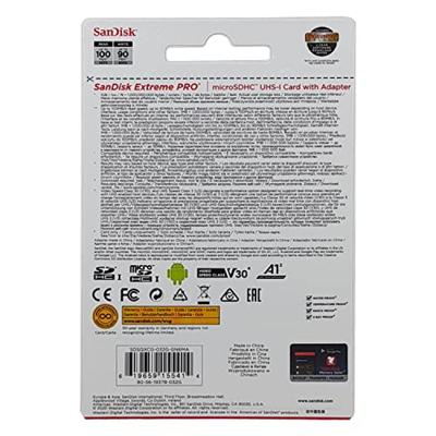 SanDisk Extreme PRO microSDHC 32 GB geheugenkaart - thumbnail