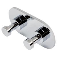 Geesa Nemox Handdoekhaak dubbel Chroom 916515-02 - thumbnail