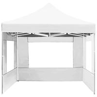Partytent inklapbaar met wanden 4,5x3 m aluminium wit - thumbnail